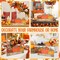 Fall Pumpkin Wooden Block Decor Set – Double-Sided Rustic Halloween & Thanksgiving Table Sign for Autumn Tiered Tray, Farmhouse Centerpieces & Harvest Home Decorations